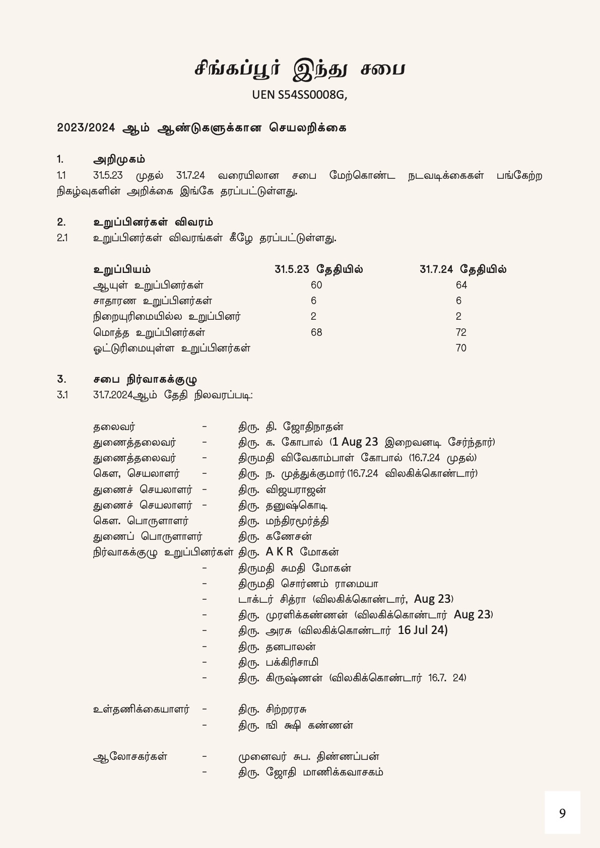 55th Annual General Meeting — reports and minutes — page 9