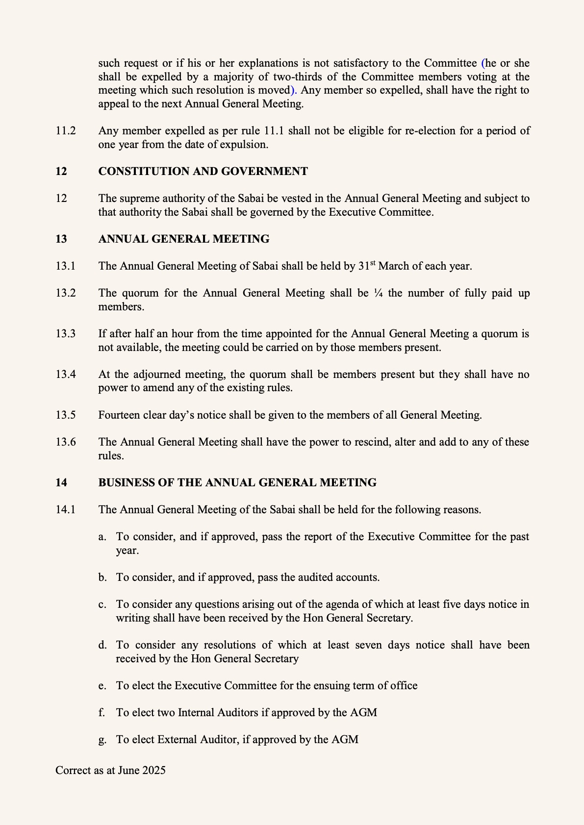 Rules and Bye-laws — page 4