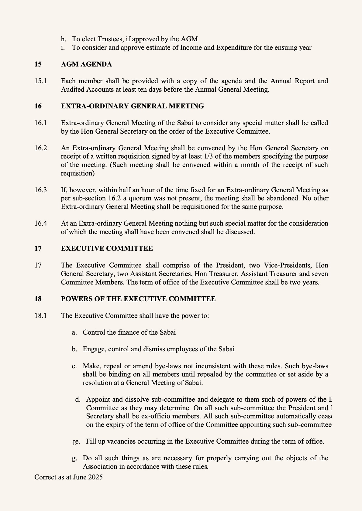 Rules and Bye-laws — page 5