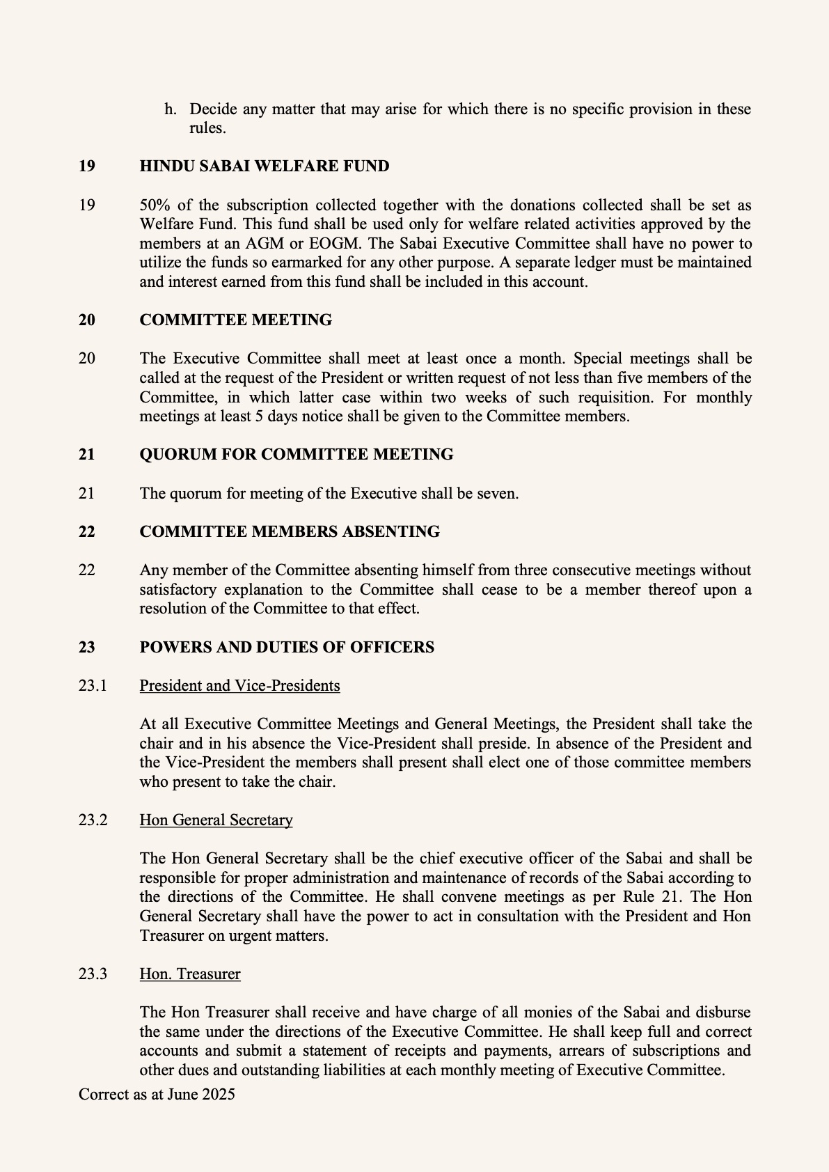 Rules and Bye-laws — page 6