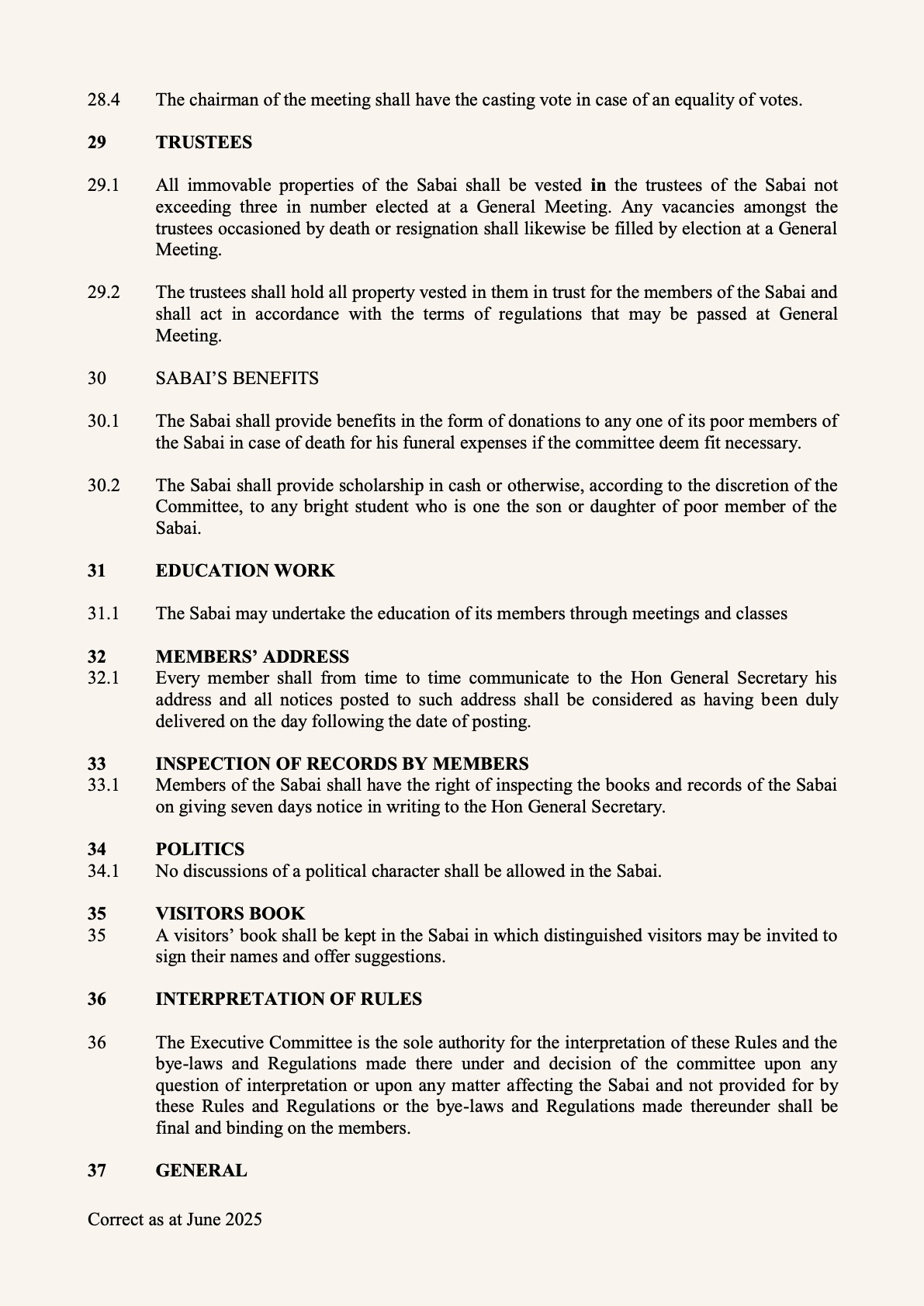 Rules and Bye-laws — page 8